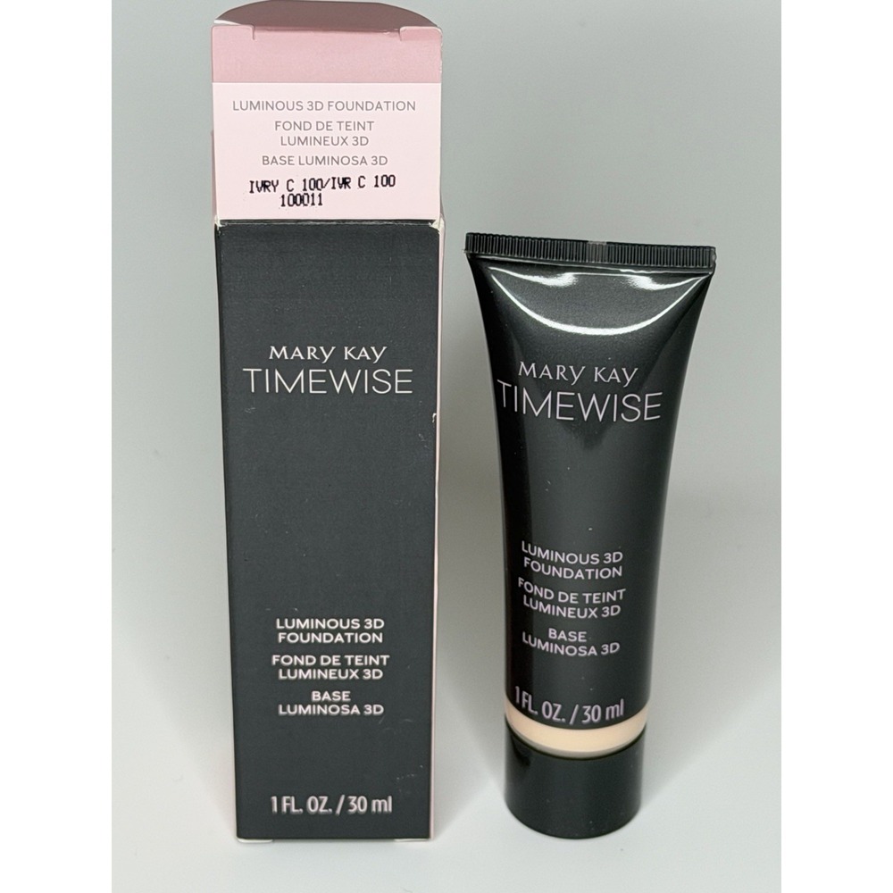 MARY KAY TimeWise Luminous 3D Foundation IVORY C 100 1 OZ.  Normal-Dry 100011